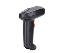 OEBUAFI Wireless Barcode Scanner Handheld 360° Reading Portable Reader for Retail Store ABS Material (Black and Orange)