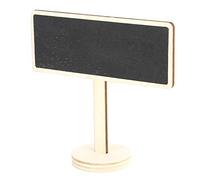 OEBUAFI Wooden Mini Blackboard Signs, 20 Pack Plant Labels for Garden | Eco-friendly Wood, Tabletop Display or Soil Insertion, Writing and Decoration Use, Christmas Wedding Prop