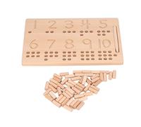 OEBUAFI Wooden Number Practicing Board Small Lightweight Toy for Teaching
