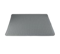 OEBUAFI XL Silicone Stove Top Cover Raised Ridged Glass Induction Cooktop Protector Mat Multipurpose Heat Resistant Stove Cover Dish Drying Mat for Kitchen Counter Hot Pot Placement (Black)