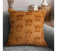 OECTVD Highland Cow Throw Pillow Covers 18x18 Cow Home Decor Farmhouse Pillow Covers Soft Plush Faux Fur Wool Pillowcases for Sofa Living Room, Gifts for Highland Cattle Lovers
