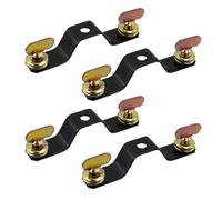 Oedema 4 Pcs Moving Head Light Bridge Connector Truss Clamp Bracket Iron Stage Clamp Connector Spacing 5-3/10 Inch(135mm) 12 mm Aperture Diameter