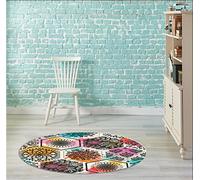 Oedim Damascus Pattern Exagonal PVC Rug - Various Sizes - PVC Carpet - Vinyl Flooring Home Decoration 100 x 100 cm