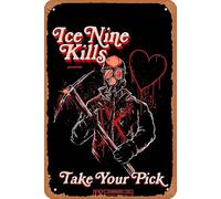 Oedrtqi Ice Nine Kills Merch Take Your Pick Poster Metal Tin Signs Home Bar Man Cave Vintage Wall Decor Funny Gifts 12 X 8 Inches