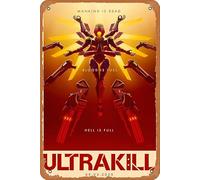 Oedrtqi ULTRAKILL Poster Poster Metal Tin Signs Home Bar Man Cave Vintage Wall Decor Funny Gifts 12 X 8 Inches