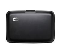 ÖGON -DESIGNS- Aluminium Card Holder, RFID Protection Against Fraud and demagnetization, Compact Wallet, Smart Case Stockholm V1 Model (Black)