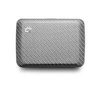 ÖGON -DESIGNS- Aluminium Card Holder Wallet, RFID Blocking. Model : Oslo | Secure metal clasp. Instant card access with one-hand opening. Holds up to 10 cards & bills. Compact design.