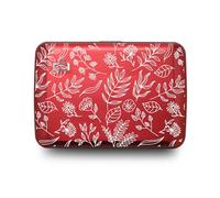 ÖGON -DESIGNS- Aluminium Card Holder Wallet, RFID Blocking. Model : Oslo | Secure metal clasp. Instant card access with one-hand opening. Holds up to 10 cards & bills. Compact design.