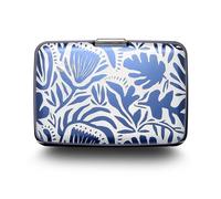 ÖGON -DESIGNS- Aluminium Card Holder with Metal Lock, RFID Protection Against Fraud and demagnetization, Compact Wallet, Smart Case Stockholm Model (Engraving Matisse)