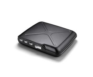 ÖGON -DESIGNS- Aluminium Code Wallet, Lockable with a 3 Digit Code, RFID Protection Against Fraud and demagnetization, Secured Card Holder, Code Wallet Model