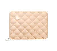 ÖGON -DESIGNS- Aluminium Companion Wallet for Women. Model: Helsinki Large | RFID Blocking. Spacious travel wallet. Holds up to 15 cards, a passport, cash & coins. Zip closure keeps essentials secure.