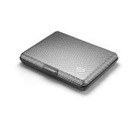 ÖGON -DESIGNS- Aluminium Wallet, Large Capacity, RFID Protection Against Fraud and demagnetization, Smart Case Big Stockholm Model (Carbon Effect)