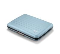 ÖGON -DESIGNS- Aluminum Wallet, Large Capacity with Metal Lock, RFID Protection Against Fraud and demagnetization, Smart Case Oslo Large Model (Matt Paint Arctic Blue)