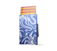 ÖGON -DESIGNS- Automatic Aluminium Card Holder, RFID Blocking Wallet, Compact and Secure Card case, Modern and Lightweight, Slim Design