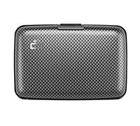 ÖGON -DESIGNS- Porte-Cartes en Aluminium, Protection RFID Contre la fraude et la démagnétisation, Portefeuille Compact, modèle Smart Case Stockholm (Carbon Effect, Standard Lock)
