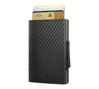 Ögon Smart Wallets CASCADE TITANIUM CARBON Automatic Leather Wallet