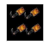 OEHCBDKS Motorbike Rear Blinker 2/4 Pcs Motorcycle Rear Brake Turn Signal Lights Indicators For Ya&maha DT125 XT350 XT600 XT550 XT250 FZ750 1985-2000 Amber Lamps