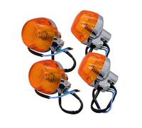 OEHCBDKS Motorbike Rear Blinker 4pcs/Lot Motorcycle Signal Turning Lights for Ho&nda for Ha&rley for Davidson for Ya&maha 70cc-1200cc Chromed Indicators Modified Flashers