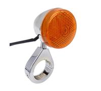 OEHCBDKS Motorbike Rear Blinker For Ha&rley Custom 39mm/41mm Motorcycle Bullet Front Rear LED Turn Indicator Light Signal with Mounting Bracket Part