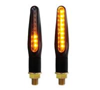 OEHCBDKS Motorbike Rear Blinker LED Turn Signals Motorcycle Signal Light E24 Blinker Flashing Indicator Bendable Tail Stop Built-in Relay