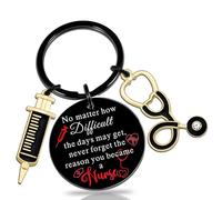 OEHEDOU 2024 Nurse Graduation Gifts For Women Nurse Day Gifts For Her Nurse Keychain Nurses Week Gifts Graduation Presents For Nurses Appreciation Gifts Unique Birthday Gifts For Nurse, Black, S