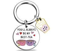 OEHEDOU Bestie Gifts for Women Best Friends Gifts Friendship Gifts for Women Friends Cute Gifts For Bestie Best Friends Birthday Gifts Funny Bestie Keychain Gifts For Friends Women Bestie, Silver, S