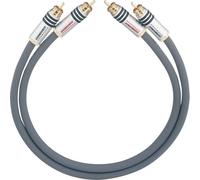 Oehlbach 2017 RCA Audio Cable 1m Anthracite Gold Plated Connectors...
