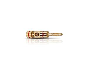Oehlbach Banana B2 Banana Plugs for Speaker Cable Connections/Gold