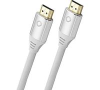 OEHLBACH Black Magic MKII - 8K Ultra High-Speed HDMI Cable - 8K FUHD 60Hz 4320p / 4K 120Hz 2160p - 48Gbit/s (21:9 Cinema, 3D, Dolby Vision, Dynamic HDR 10+, VRR, eARC, UHD2) - 5 Metres, White