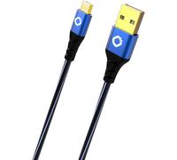 Oehlbach D1 °C9330 USB Plus USB A to Micro-B Cable - Black/Blue