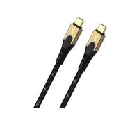 Oehlbach D1C9531 USB cable USB 3.2 Gen2 USB-C to USB-C 1m Black/Gold