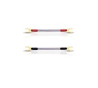 OEHLBACH JUMP! Speaker Cable Bridge set of 4x10cm,6mm2. Colour: clear, red & black. STAR RATING : 4.
