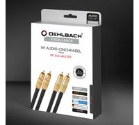 Oehlbach NF 214 Master Excellence Analog RCA Audio Cable 1.00 m Gold Plated