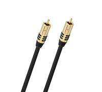 Oehlbach 21531 NF Sub Subwoofer RCA Cable 1m Black Gold-Plated Con...