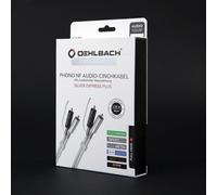 Oehlbach Silver Express Plus Phono RCA Phono Cable 1,5 m Gold-Plated