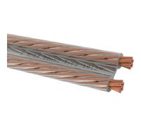 OEHLBACH Speaker Wire SP-100 - Stereo HI-FI Speaker Cable - Speaker Cable with OFC (oxygen-free copper) 2 x 10 mm² - Mini Coil Speaker Cable - Crystal Clear 8 Metres