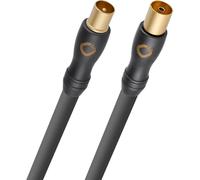 OEHLBACH Transmission Shift HD Antenna Cable (Made in Germany - 4K UltraHD Coaxial Cable for TV, Radio, Cable TV - HDTV, 4-Way Shielding) - 6 m Anthracite