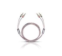 Oehlbach Twin Mix One B Loudspeaker Cable Silver-Coated 2 x 3.0 mm² with Banana Plug / 2 m/Transparent