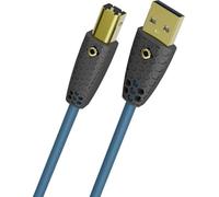OEHLBACH USB-cable USB-B Stecker, USB-A jack 7.5m Petrolblau double geschirmt, gildede Steckkontakte D1C9573