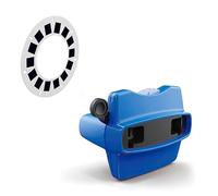 OEHUG 3D Slide Viewer for Kids, Educational STEM Toy with 7 Animal & Space Slides - Knob Operated Exploration Viewer for Nature Learning & Curiosity - Screen for Boys & Girls (Blue)