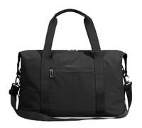 Oeihuivt Weekender Bags for Women - 21 Inch Large Travel Duffel Bag 2-Piece Set with Shoe Compartment, Heavy-Duty Canvas Leather Carry On Overnight Tote, Beige1, Black2