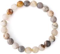 OEIOTEI Natural Stone Bracelet Bracelets for Women Lucky Gemstone Bracelet Healing Stones Bracelet for Women Chakra Yoga Bracelet 8 mm Gemstone Stretchy Lucky Bracelets Healing Stones Best Friend