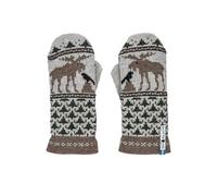 ÖJBRO VANTFABRIK Mittens 4 Layers 100% Merino Wool Various Models Size S-L (6-11) Knitted Gloves Warm Soft - Made in Sweden, Skogen, M (7-9)