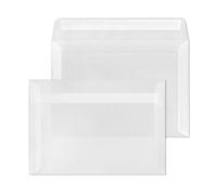 ÖKI Transparent Envelopes C5 Pack of 50 with Adhesive Strips 162 x 229 mm 100 g White Clear