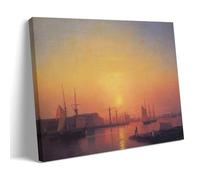 OEKOJK Ivan Aivazovsky Painter Work(The St. Petersburg Stock Exchange) poster Gifts Canvas Painting Wall Art Decorative Picture Prints Modern Decor 08x12inch(20x30cm)