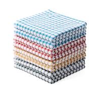 Oeleky 100% Cotton Kitchen Dish Cloths, 12x12 Inches, Pack of 8, Quick Drying, Absorbent, Multicolor