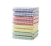 Oeleky Dish Towels for Kitchen, Cotton Kitchen Towels for Drying Dishes Pack of 8, Absorbent Tea Towels Size 15x26 Inches (Multi, 15x26 inches)
