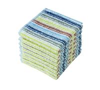Oeleky Kitchen Dishcloths for Washing Dishes, Ultra Absorbent Dish Rags, Cotton Cleaning Cloths Pack of 8, 12x12 Inches (Mix-1, 12x12 inch)