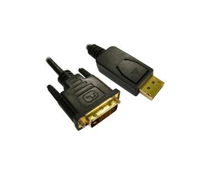 OEM 1 Meter Display Port M to DVI-D M Cable Black