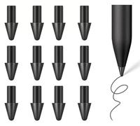 [OEM 12PCS Tips] Marker Pen Tips for Remarkable Paper Pro Pen Tips,Durable Nibs Compatible with Remarkable Paper Pro 2024 Stylus Pen Replacement Tips/Nibs (12PCS Tips-Black)
